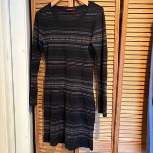 Krimson Klover women’s long sleeve 100% wool dress Gorpcore Cabincore Fair Isle